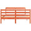 vidaXL Cama sem colch&atilde;o 135x190 cm madeira pinho maci&ccedil;a castanho-mel