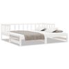 vidaXL Sof&aacute;-cama com gavet&atilde;o 90x190 cm madeira de pinho maci&ccedil;a branco