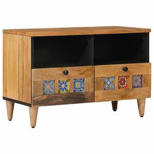 vidaXL Gabinete para TV com gaveta Natural 70 x 33 x 46 cm