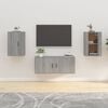 vidaXL M&oacute;veis de TV de parede 2 pcs 40x34,5x60 cm cinzento sonoma
