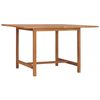 vidaXL Mesa de jantar p/ jardim 110x110x75 cm madeira de teca maci&ccedil;a