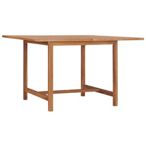 vidaXL Mesa de jantar p/ jardim 110x110x75 cm madeira de teca maci&ccedil;a