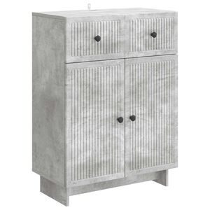 vidaXL Buffet Cinzento Cimento 66 x 34,5 x 90 cm Derivados de Madeira
