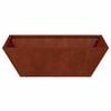 vidaXL Vaso de Jardim 5 pcs Ferro Enferrujado 50 x 50 x 15 cm