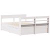 vidaXL Cama sem colch&atilde;o 120x200 cm madeira de pinho maci&ccedil;a branco