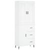 vidaXL Arm&aacute;rio alto 69,5x34x180 cm derivados de madeira branco
