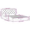 vidaXL Estrutura de cama sem colch&atilde;o 120x200 cm tecido cor creme