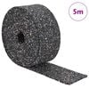 vidaXL Rolo de Granulado de Borracha Preto 500 x 5 x 0,6 cm Borracha