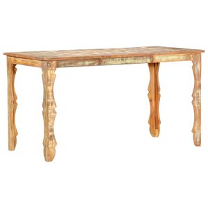 vidaXL Mesa de jantar 140x70x76 cm madeira recuperada maci&ccedil;a