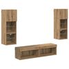 vidaXL Unidade de TV de Parede 6 pcs Carvalho Artesanal