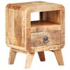 vidaXL Mesa de cabeceira 30x30x41 cm madeira de mangueira &aacute;spera