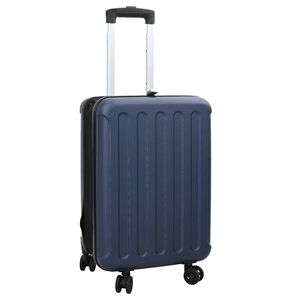 vidaXL Mala com bloqueio Azul escuro 34 x 23 x 55.5 cm Pl&aacute;stico ABS