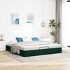 vidaXL Estrutura de cama otomana sem colch&atilde;o 200x200 cm verde escuro