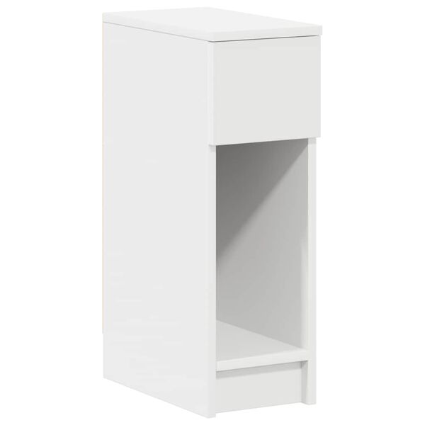 vidaXL Mesa de cabeceira com gaveta 20x36x60 cm branco