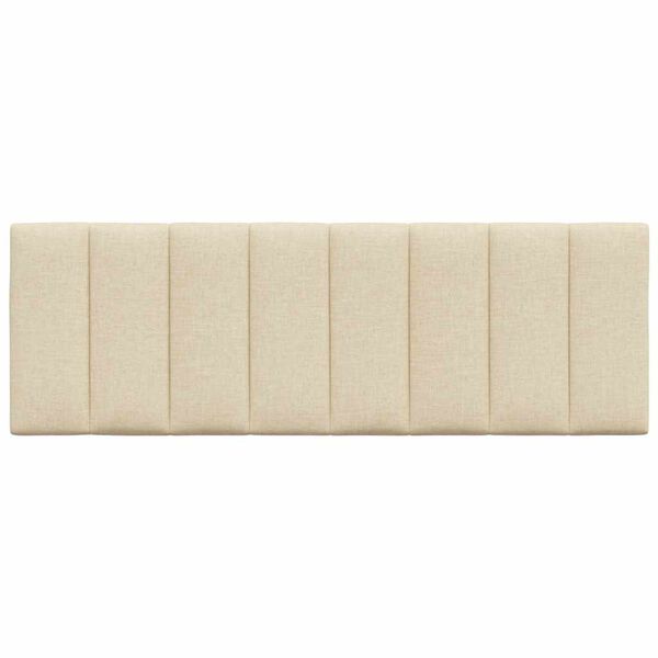 vidaXL Almofad&atilde;o de cabeceira Hanko 120 cm tecido creme