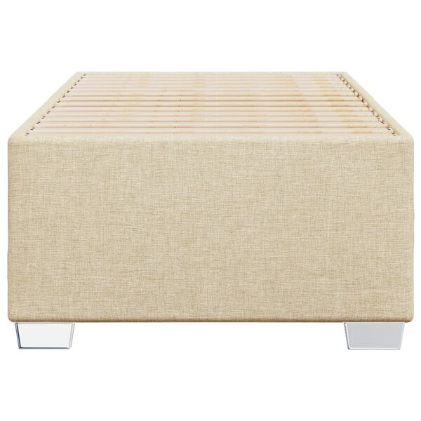 vidaXL Estrutura de cama sem colch&atilde;o 80x200 cm creme