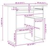 vidaXL Secret&aacute;ria 80x45x74 cm derivados de madeira carvalho artisiano