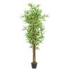 vidaXL Árvore de bambu artificial 1288 folhas 180 cm verde