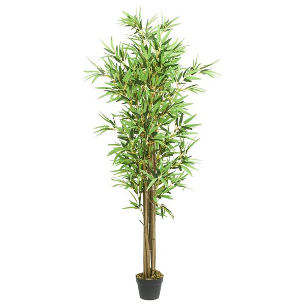 vidaXL Árvore de bambu artificial 1288 folhas 180 cm verde