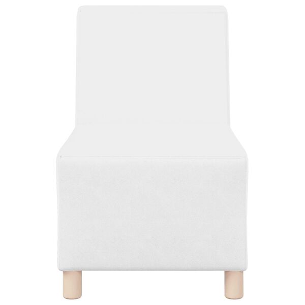 vidaXL | Unidade de Sof&aacute; Modular Sem Bra&ccedil;os | Branco 55 x 74 x 82 cm