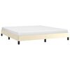 vidaXL Estrutura de cama 160x200 cm couro artificial cor crème