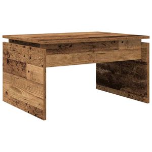 vidaXL Mesa de centro 68x50x38 cm derivados de madeira madeira velha