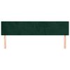 vidaXL Cabeceira de cama 2 pcs veludo 90x5x78/88 cm verde-escuro
