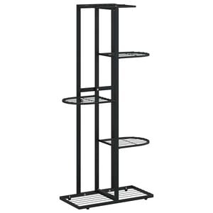vidaXL Suporte de vasos c/ 5 prateleiras 43x22x98 cm metal preto