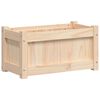 vidaXL Vaso/floreira de jardim 60x31x31 cm madeira de pinho maci&ccedil;a