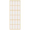 vidaXL Porta deslizante 76x205 cm vidro ESG/alum&iacute;nio dourado