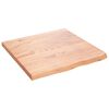 vidaXL Bancada p/ WC 60x60x(2-4) cm madeira maci&ccedil;a tratada castanho