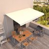 vidaXL Toldo retr&aacute;til autom&aacute;tico 500x300 cm cor creme