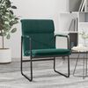 vidaXL Cadeira lounge 55x64x80 cm tecido verde-escuro