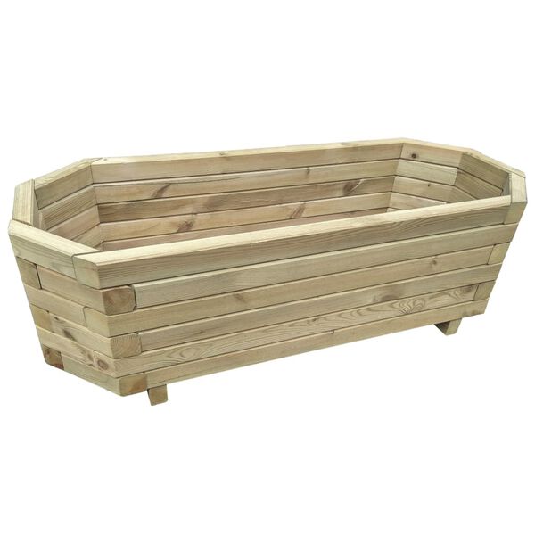 vidaXL Canteiro elevado para jardim 80x32x31 cm pinho impregnado