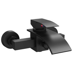 vidaXL Torneira de Misturador de Chuveiro Preto G 1 / 2 polegadas