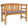 vidaXL Banco de Rosa Natural 114 x 46 x 82,5 cm