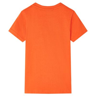 T-shirt de criança laranja-escuro 92