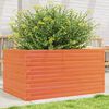 vidaXL Vaso/floreira de jardim 90x60x46 cm pinho maci&ccedil;o castanho-mel
