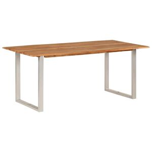 vidaXL Mesa de jantar 180x90x76 cm madeira de ac&aacute;cia maci&ccedil;a