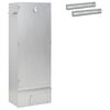 vidaXL Forno Fumador 3 pcs 44,5 x 29 x 110 cm A&ccedil;o galvanizado Prateado