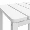 vidaXL Mesa de jardim Adirondack 38x38x46 cm PEAD branco