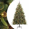vidaXL &Aacute;rvore de Natal Artificial Articulada com Cones Verde 240 cm