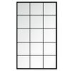 vidaXL Espelho de parede 100x60 cm metal preto