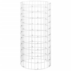 vidaXL Compostor de jardim &Oslash;50x100 cm a&ccedil;o galvanizado