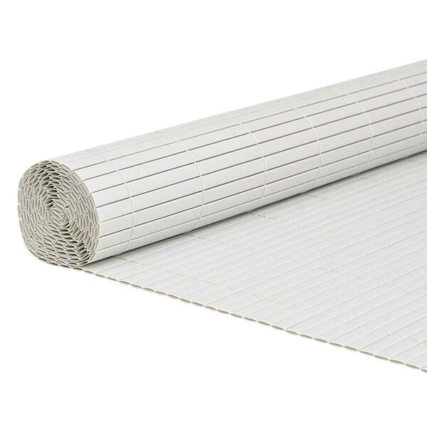 vidaXL Cerca de jardim dupla face branco 1,8x3 m PVC