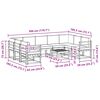 vidaXL Conjunto de Sof&aacute;s para Exterior 10 pcs Natural e Bege