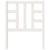 vidaXL Cabeceira de cama 81x4x100 cm pinho maci&ccedil;o branco