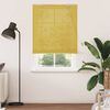 vidaXL Estores de rolo com cortinas Manual Amarelo 100 x 220 cm Bambu