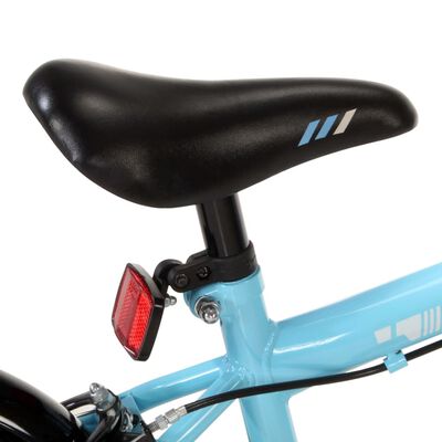 vidaXL Bicicleta de criança roda 12" preto e azul