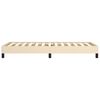 vidaXL Estrutura de cama sem colch&atilde;o 90x190 cm tecido creme